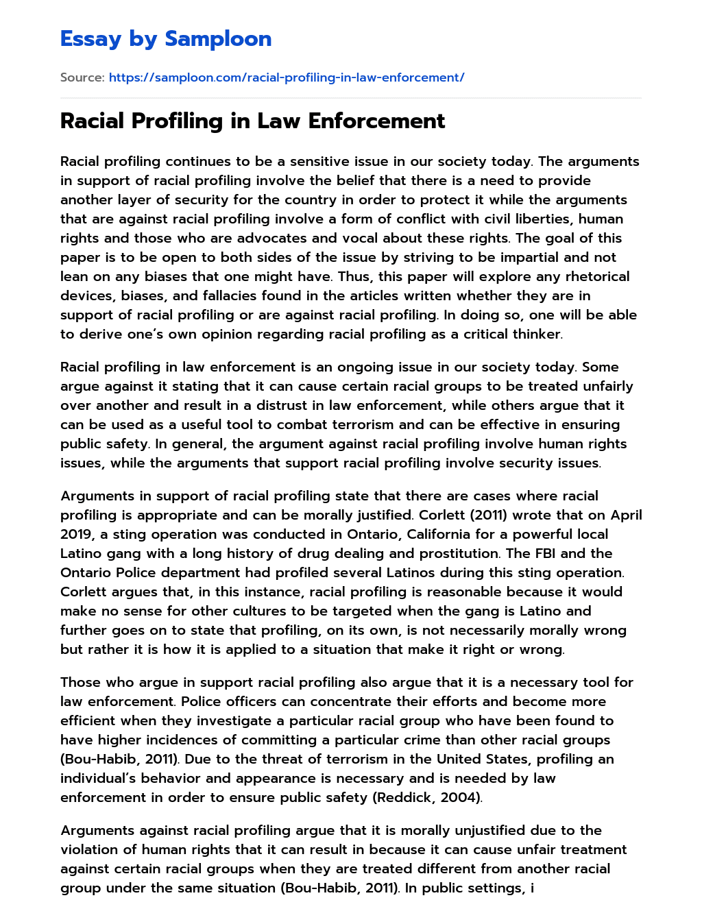 diversity in law enforcement essay