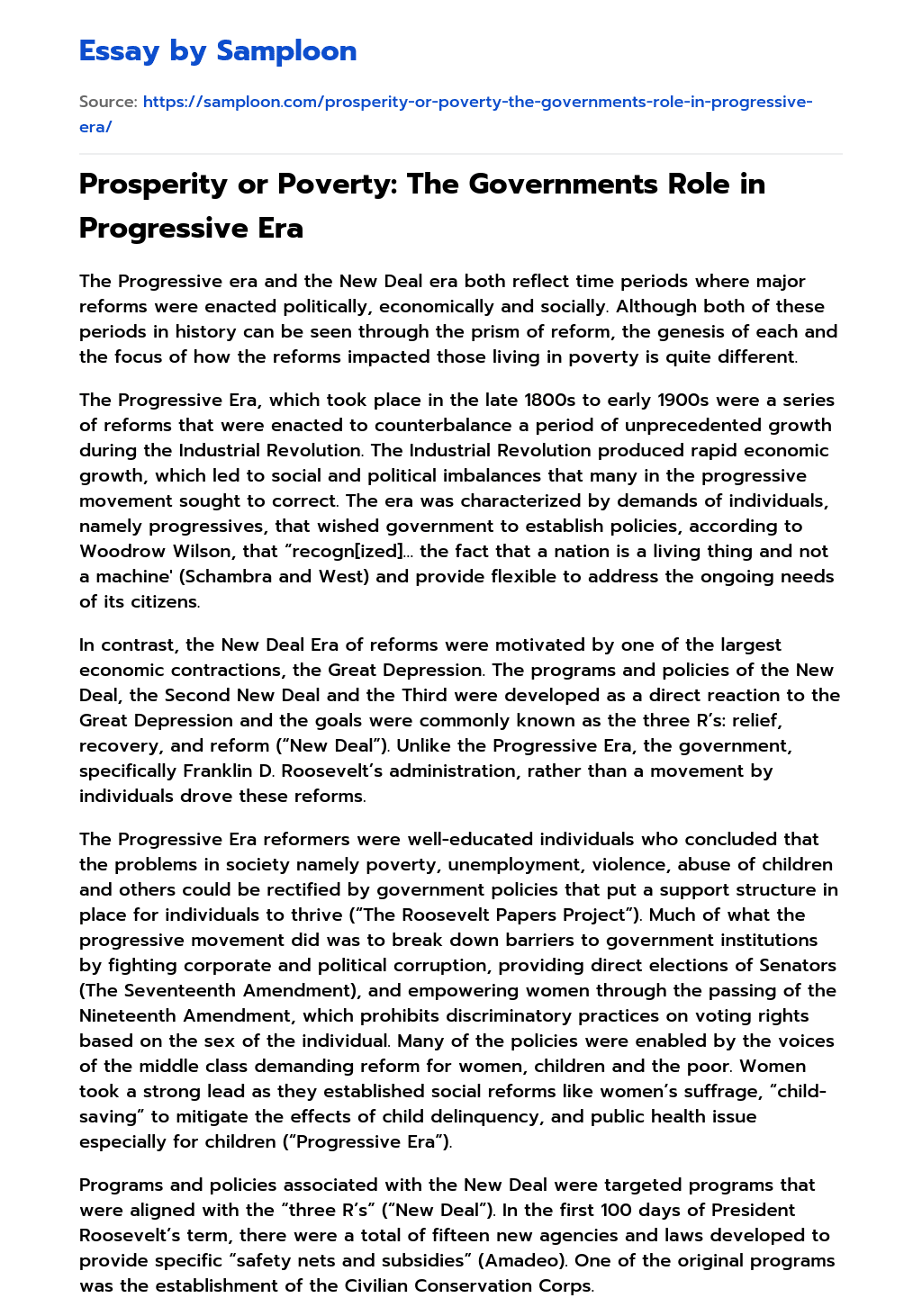 progressive society essay in english