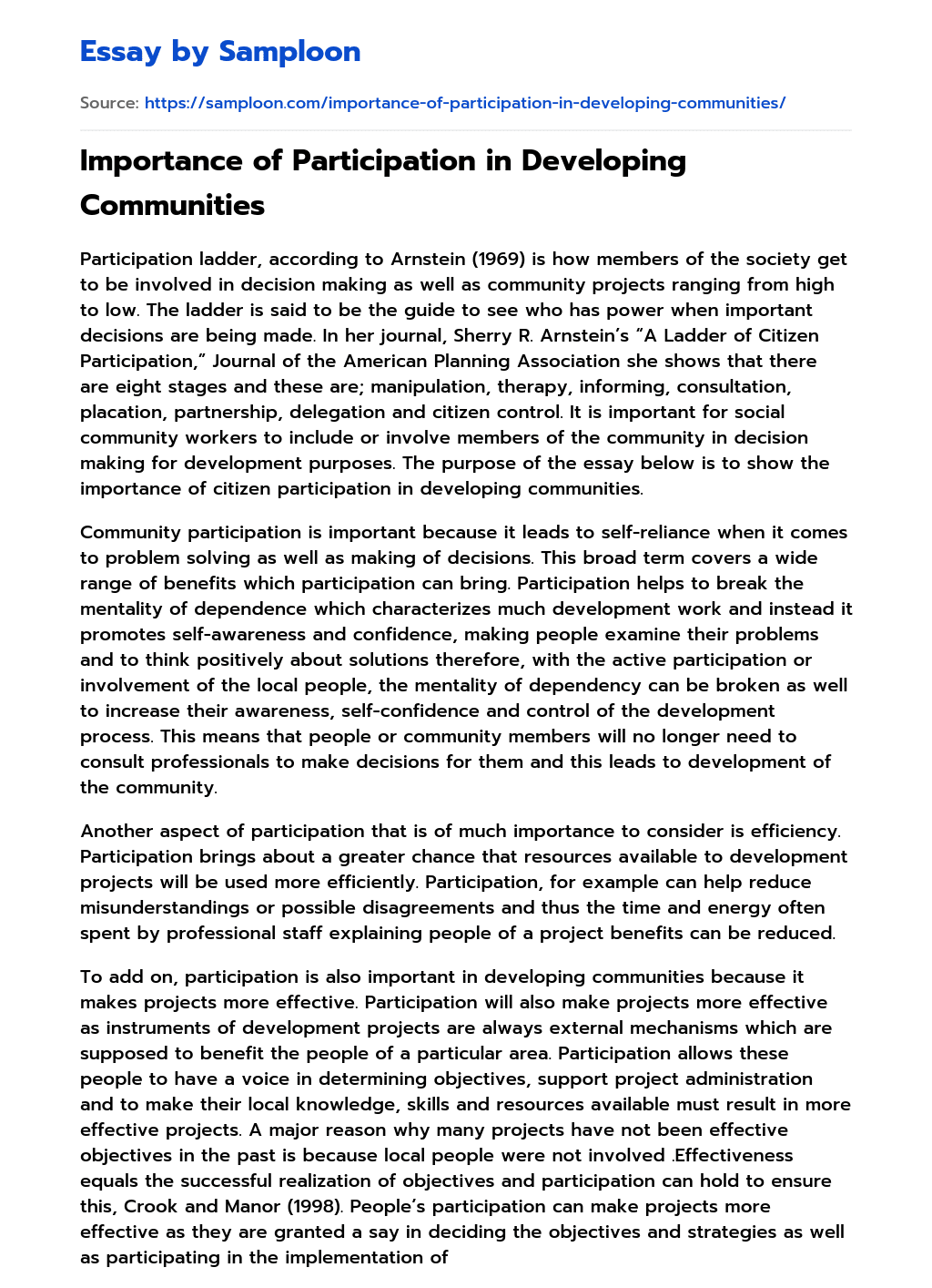 importance-of-participation-in-developing-communities-free-essay