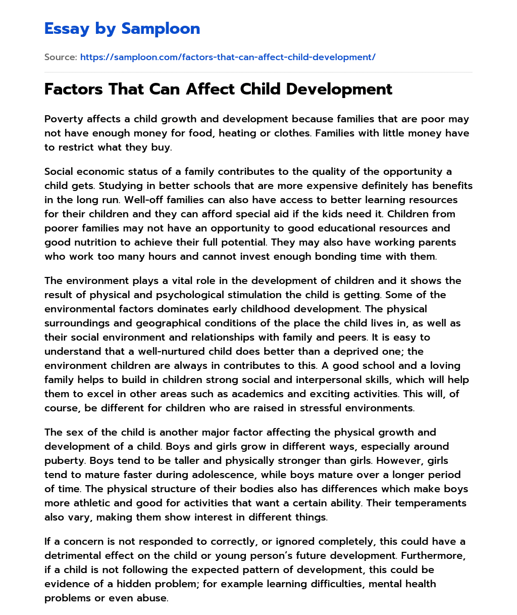 factors-that-can-affect-child-development-free-essay-sample-on