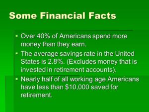 Some financial facts