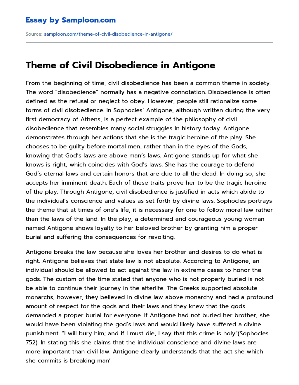 civil disobedience essay topics